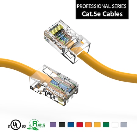 Bestlink Netware CAT5E UTP Ethernet Network Non Booted Cable- 4ft- Yellow 100400YW